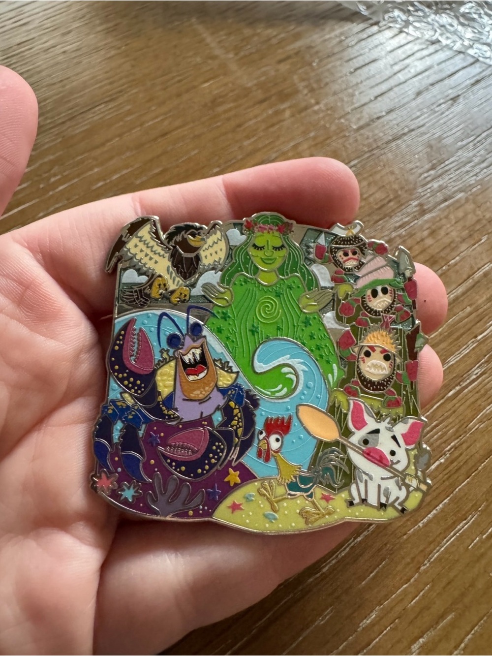 Disney Pin 2023 Moana Maui Te Fiti Tamatoa Hei Hei Pua Supporting Cast